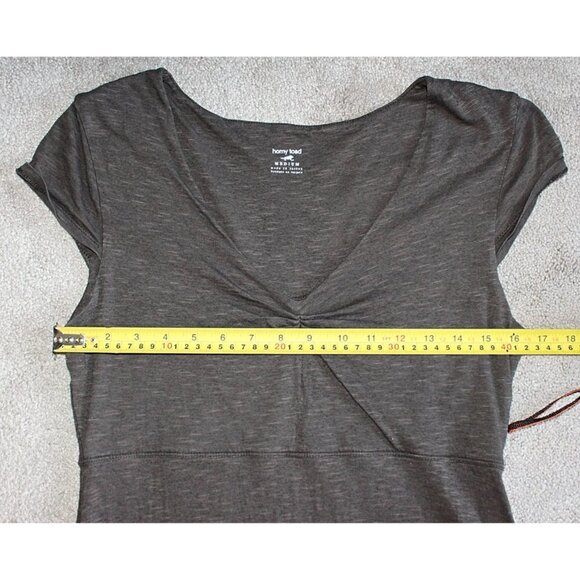 Horny Toad (Toad & Co) - Rosemarie A-Line Dress in Bark Brown - size Medium - Picture 4 of 9